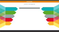 Desktop Screenshot of private-reisetipps.de
