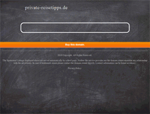 Tablet Screenshot of private-reisetipps.de